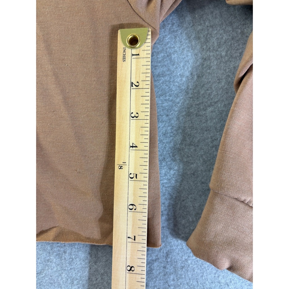 Yellow Cabbage Hustle Hard Bear Cropped Hoodie Brown Medium YT4603 Streetwear - Picture 5 of 9